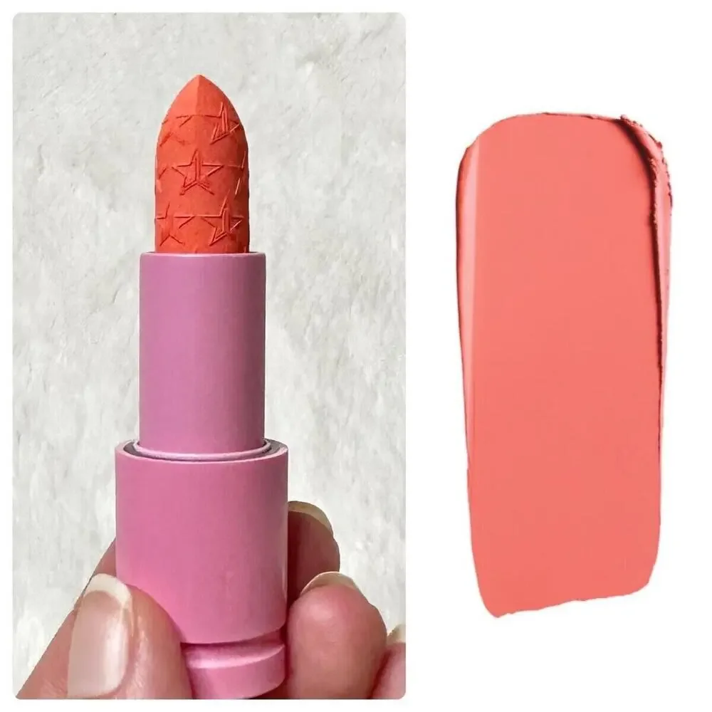 Set Of 3! NIB Jeffree Star Velvet Trap Lipstick Drill Sergeant Orange Prick Diet - Picture 5 of 6